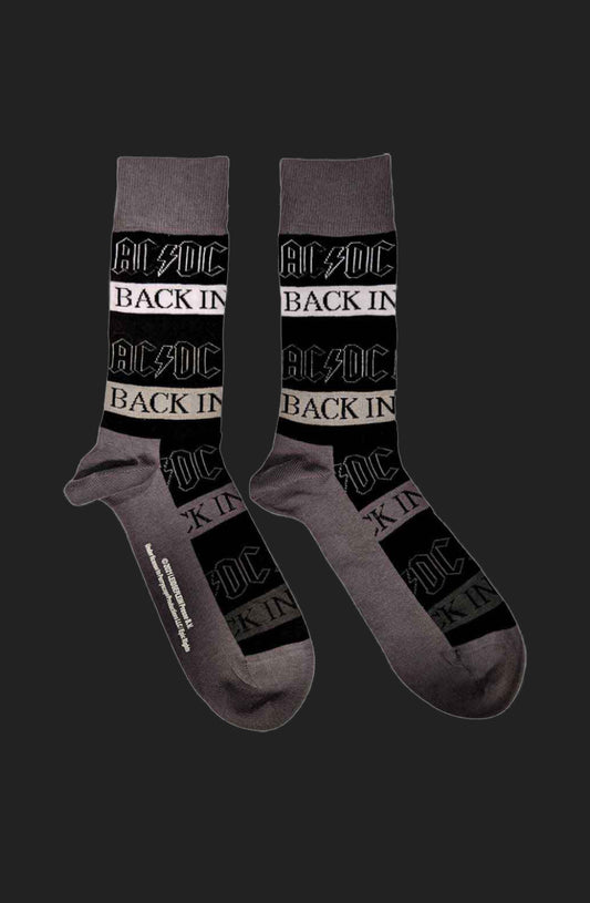 AC/DC Back In Black Socks UK 7-11