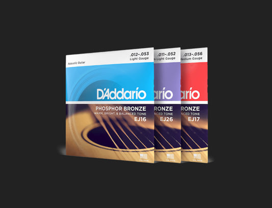 D'Addario Phosphor Bronze Acoustic Guitar Strings