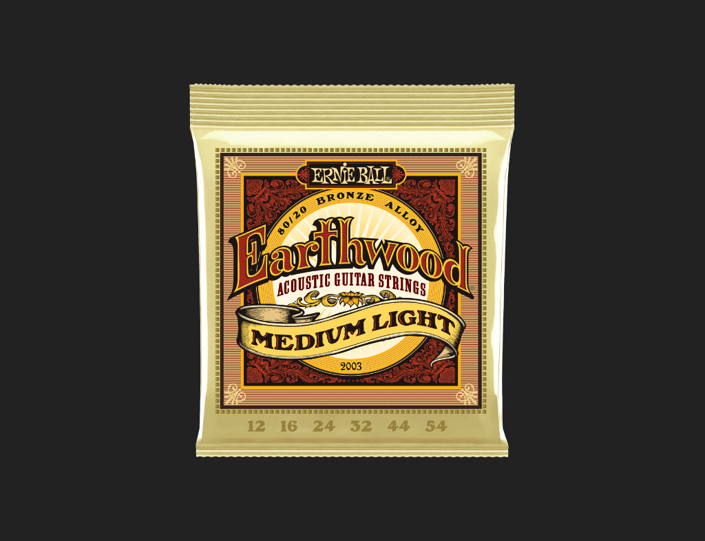 Ernie Ball Earthwood Medium Light 80/20 Bronze Acoustic Guitar Strings