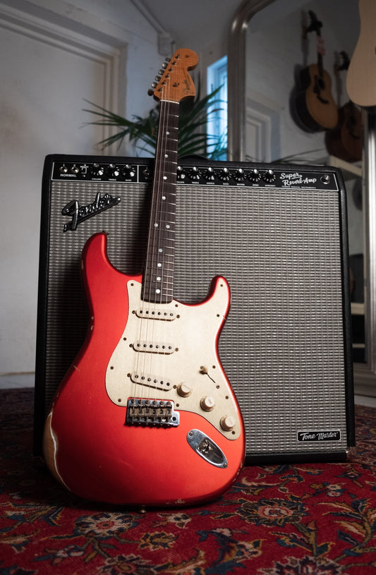 Fender Limited Edition Custom Shop Roasted 'Big Head' Stratocaster Relic, Aged Candy Apple Red