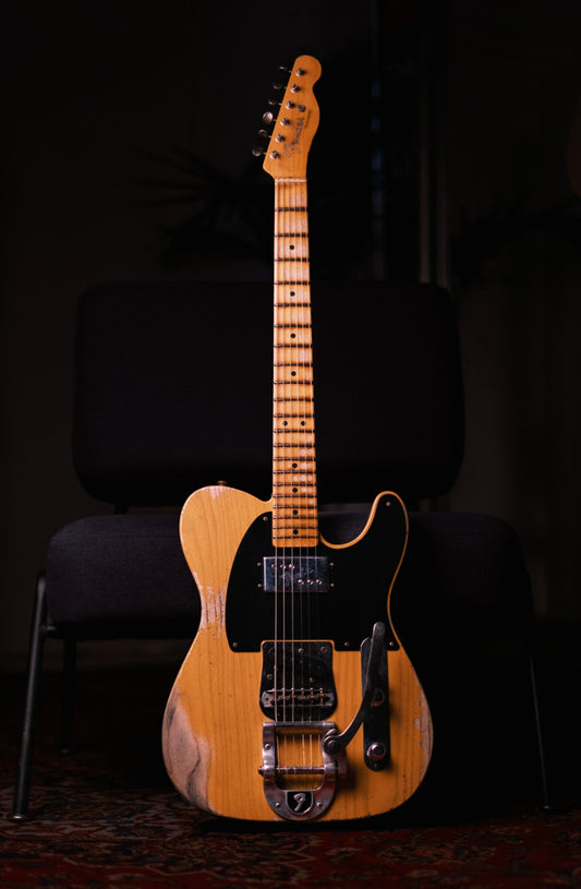 Fender Custom Shop Limited Edition CuNiFe Blackguard Telecaster Heavy Relic Aged Butterscotch Blonde