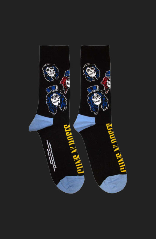 Guns 'N' Roses Skulls Band Socks UK 7-11