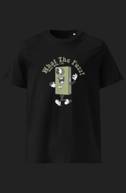 What The Fuzz! Music Bros. Ltd Unisex organic cotton t-shirt Black