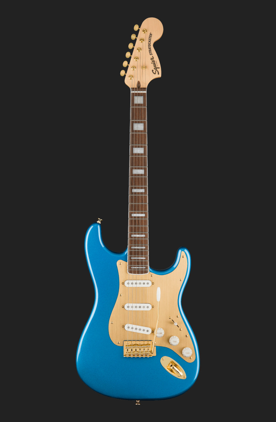 Squier 40th Anniversary Stratocaster Gold Edition Lake Placid Blue