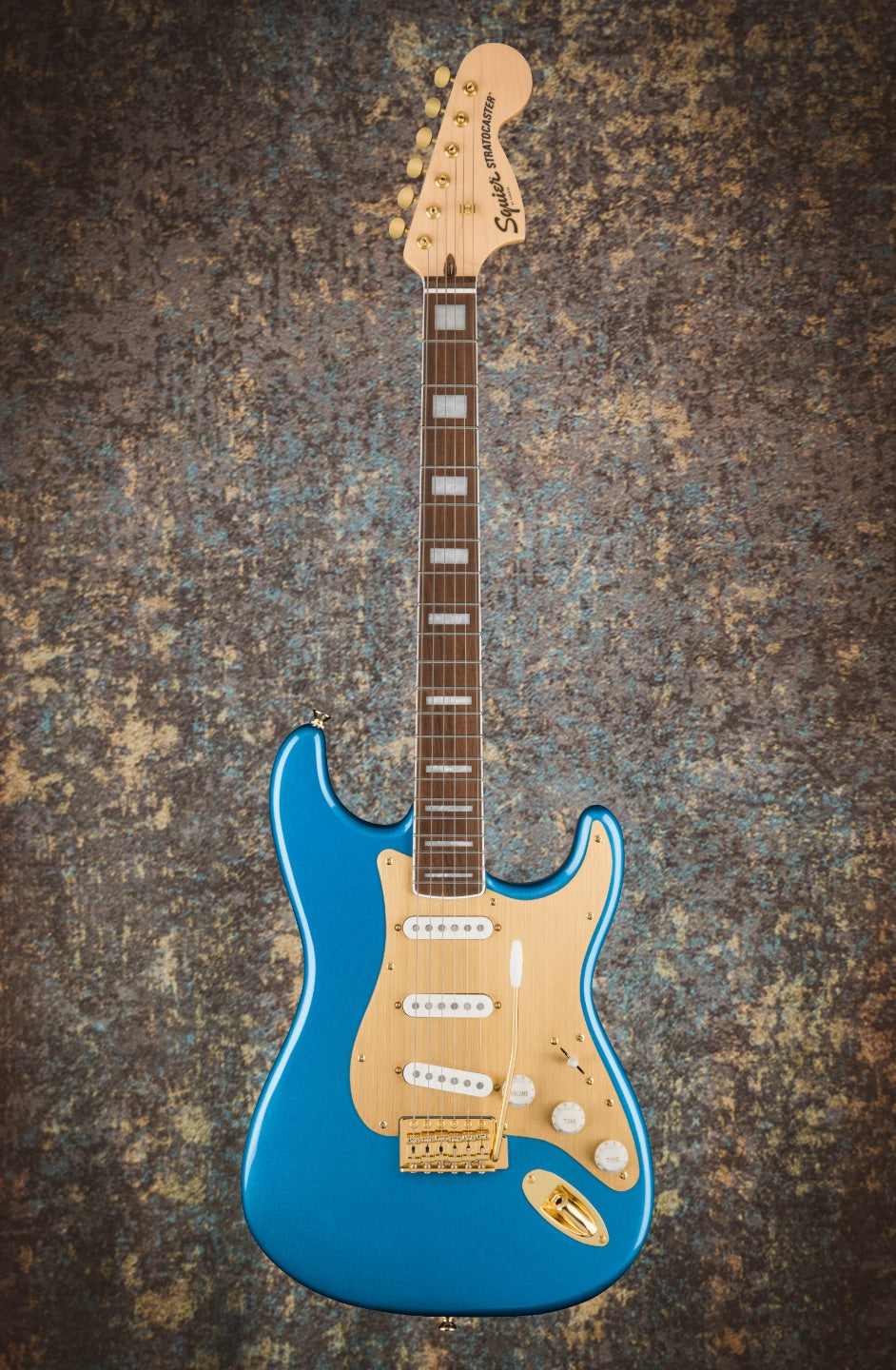 Squier 40th Anniversary Stratocaster Gold Edition Lake Placid Blue